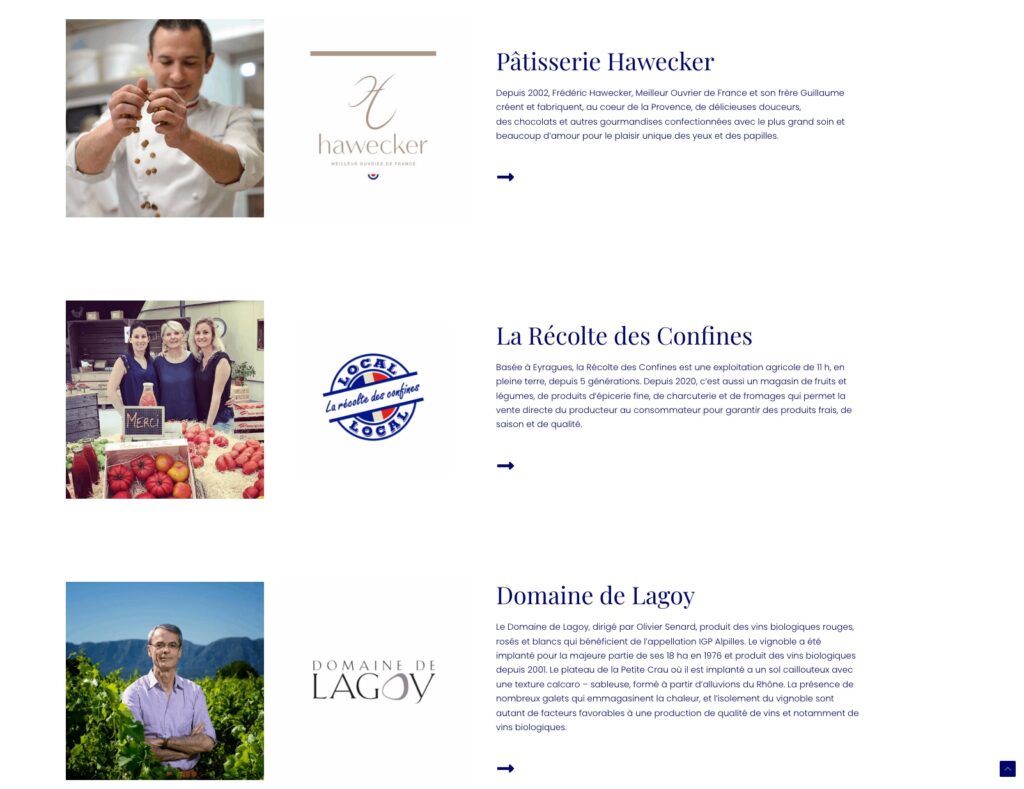 page Fournisseurs Alazard